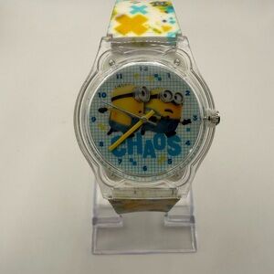 Minions Chaos Kids Analog Quartz Watch Needs a Battery Works Great Silicone Band
